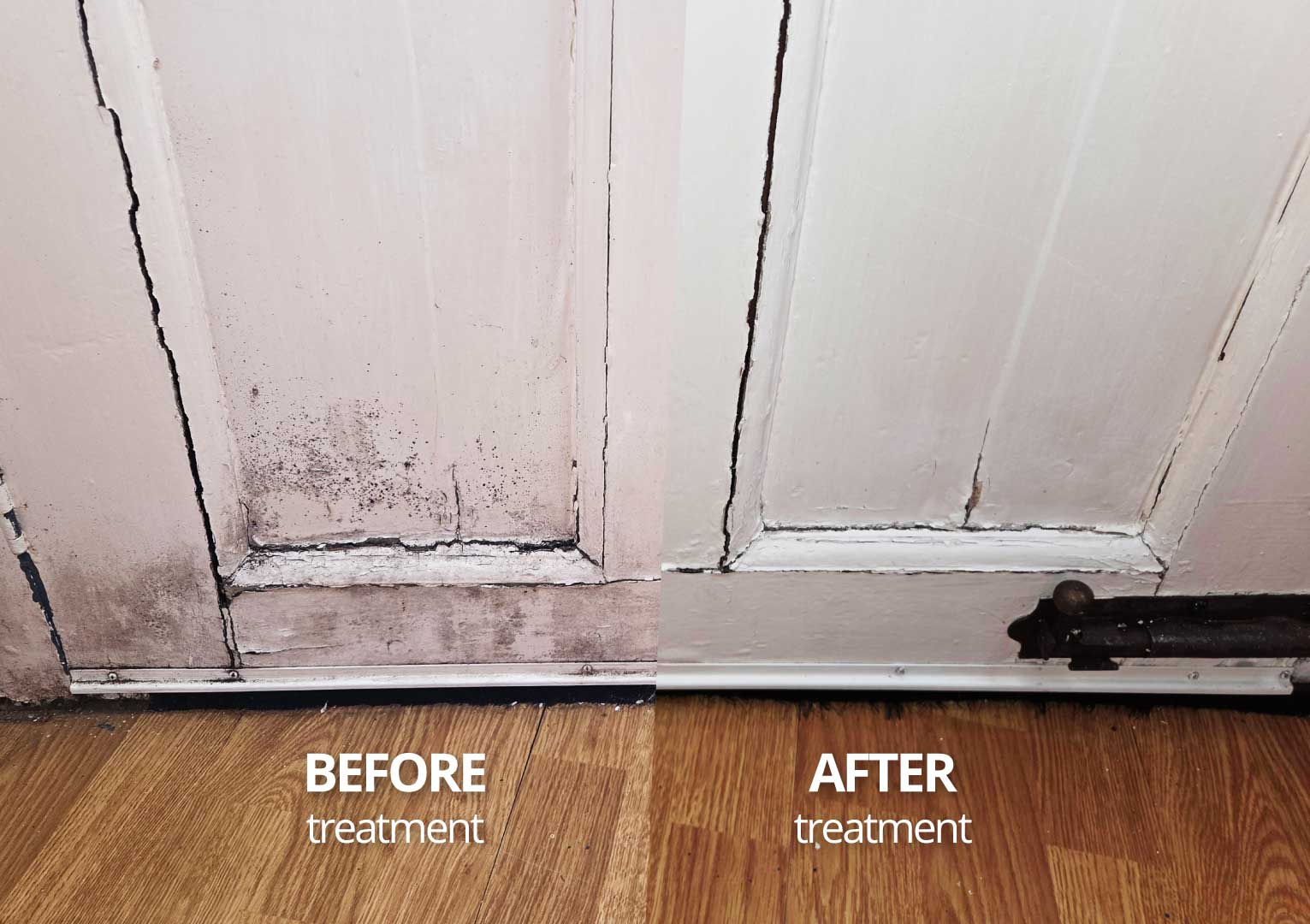 Before and after treatment